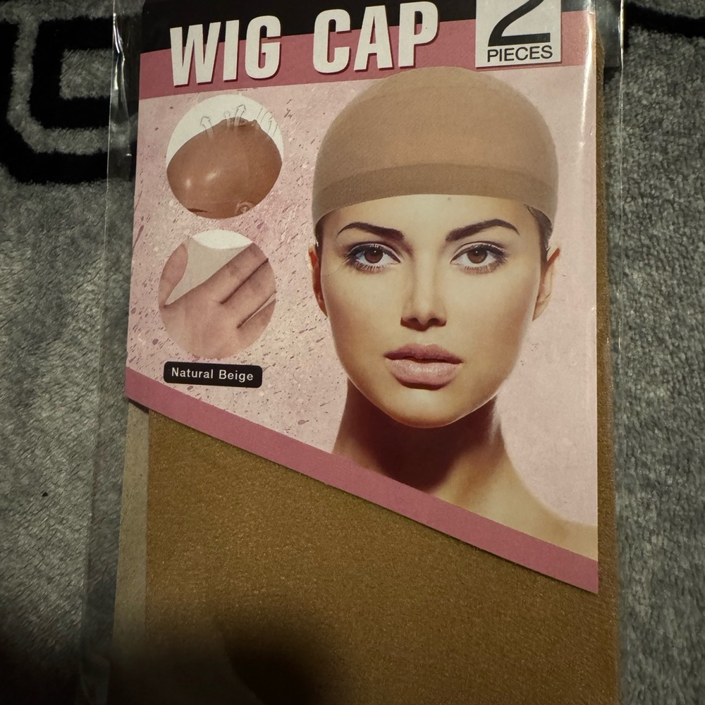 Natural Beige Wig Cap Set